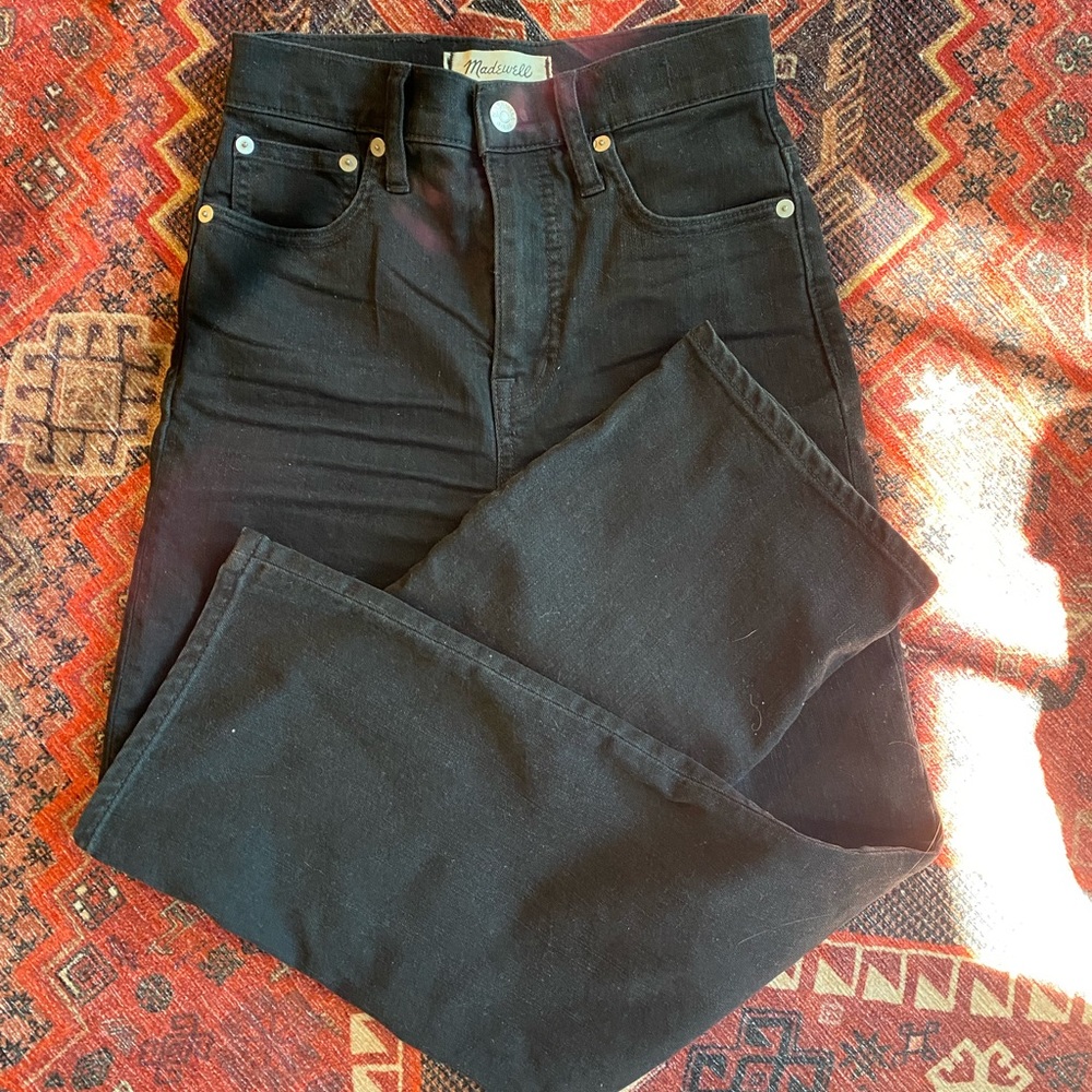 Madewell slim wide leg cropped Jeans